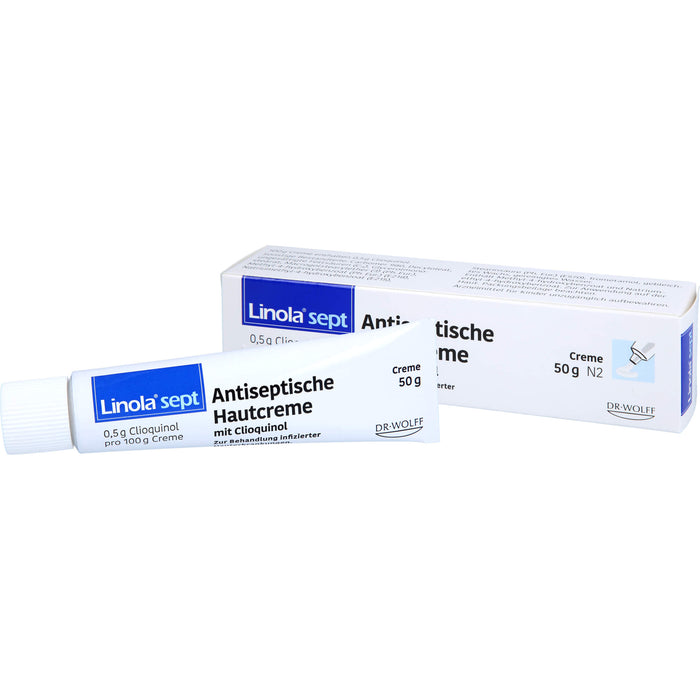 Linola sept Antiseptische Hautcreme mit Clioquinol, 50 g CRE