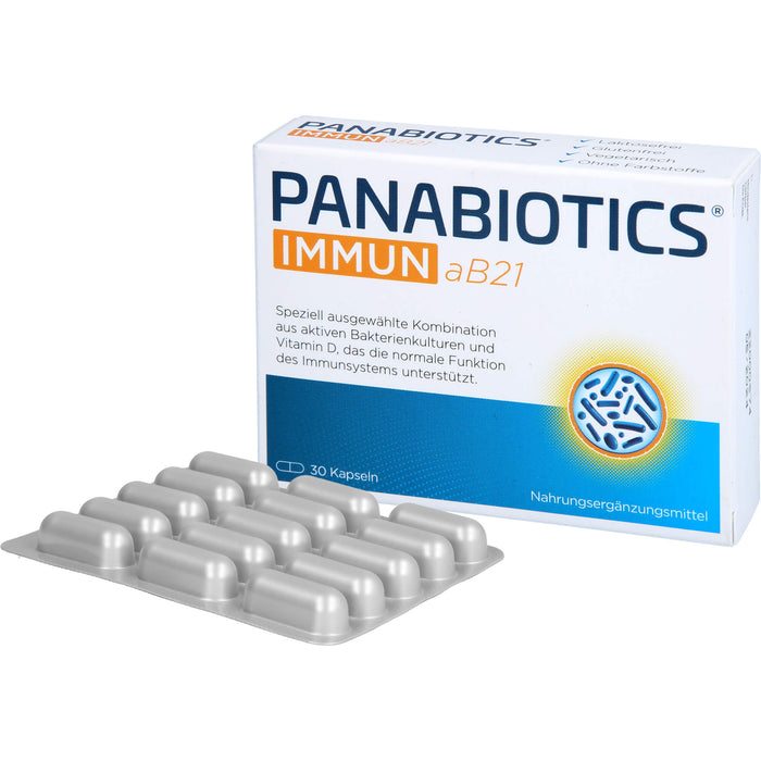 PANABIOTICS IMMUN aB21 Kapseln zur Unterstützung des Immunsystems, 30 pcs. Capsules