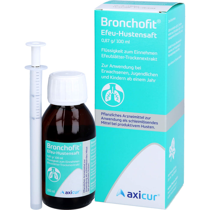 Bronchofit Efeu-Hustensaft, 0,87 g/100 ml, Flüssigkeit zum Einnehmen, 100 ml Solution