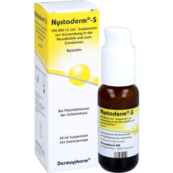 Nystaderm-S Antimykotikum mit Dosierpumpe, 24 ml Solution