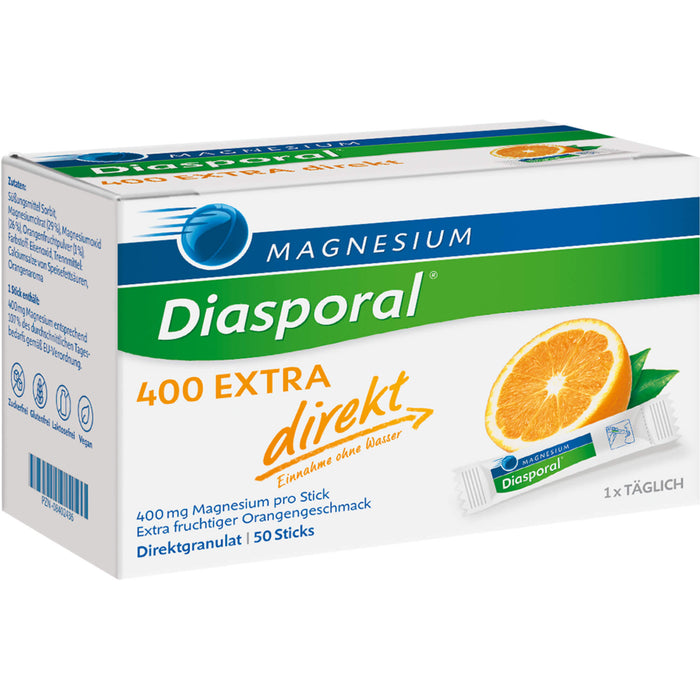 Magnesium-Diasporal 400 extra direkt Direktgranulat Sticks, 50 pc Sachets