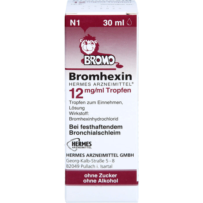 Bromhexin Hermes Arzneimittel 12 mg/ml Tropfen, 30 ml TEI