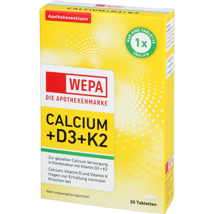 WEPA Calcium+D3+K2 Tabletten, 30 St TAB