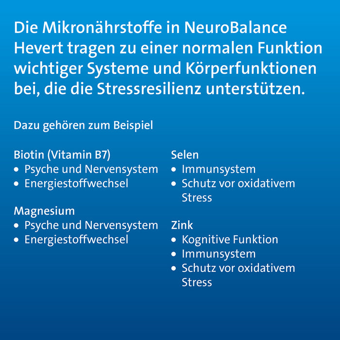 NeuroBalance Hevert mit Biotin und Magnesium, 60 St. Kapseln