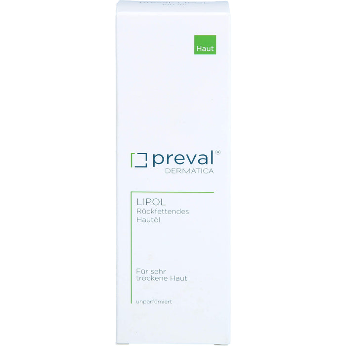 preval Lipol rückfettendes Hautöl für sehr trockene Haut, 100 ml Oil