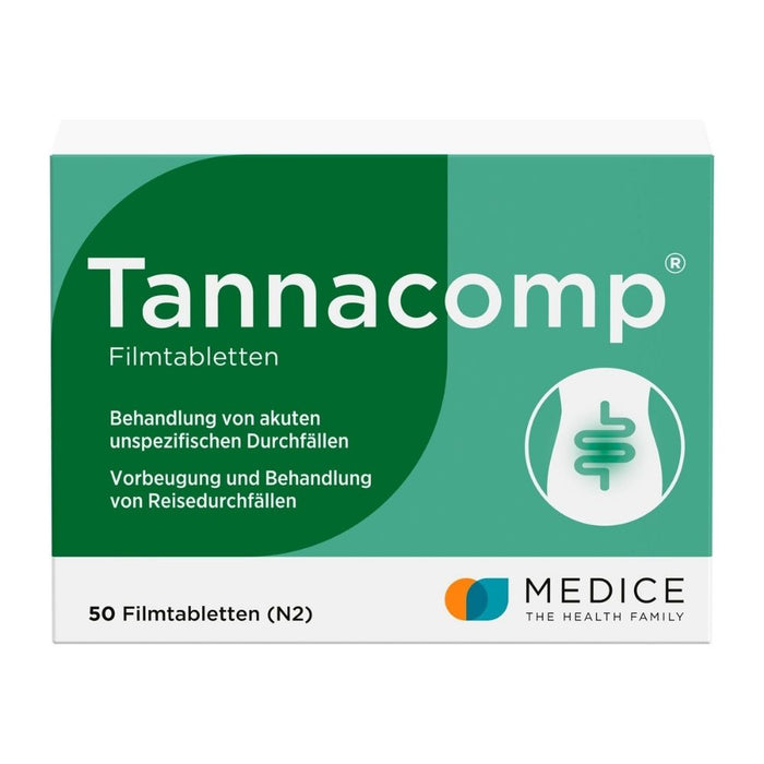 Tannacomp Filmtabletten bei Durchfall, 50 St. Tabletten