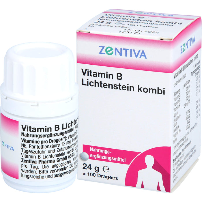 Vitamin B Lichtenstein kombi Dragees, 100 pcs. Tablets