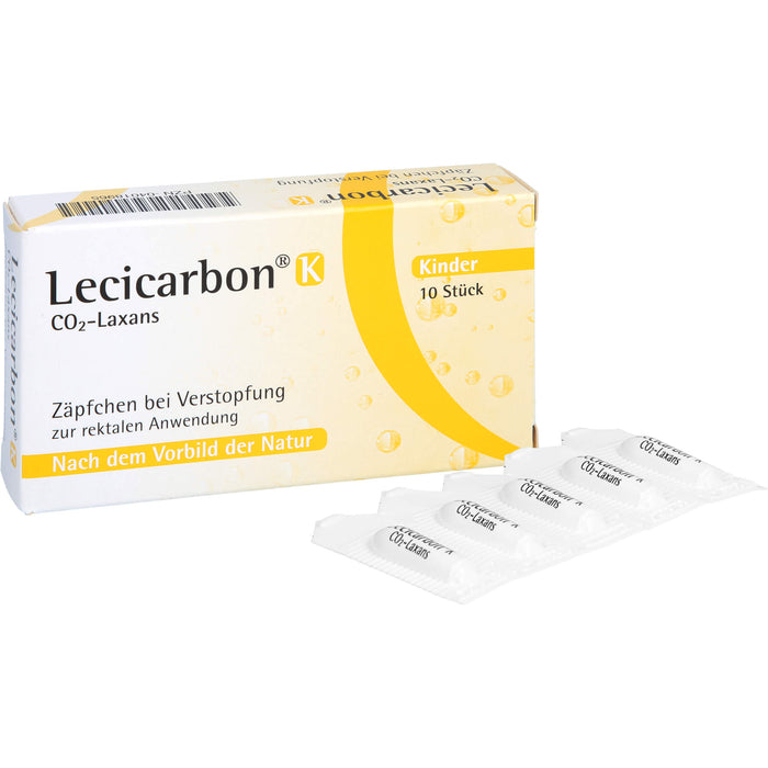 Lecicarbon K CO2-Laxans (Kinderzäpfchen), 10 pcs. Suppositories