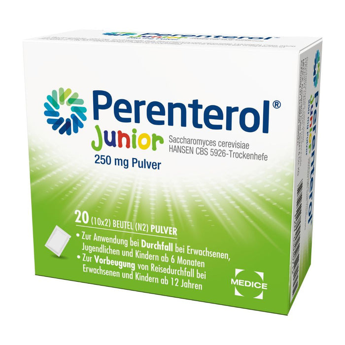 Perenterol Junior 250 mg Pulver bei Durchfall, 20 St. Beutel