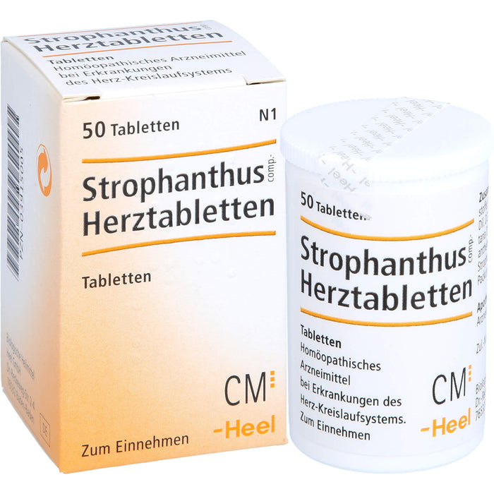 Strophantus comp. Herztabletten Heel, 50 pc Tablettes