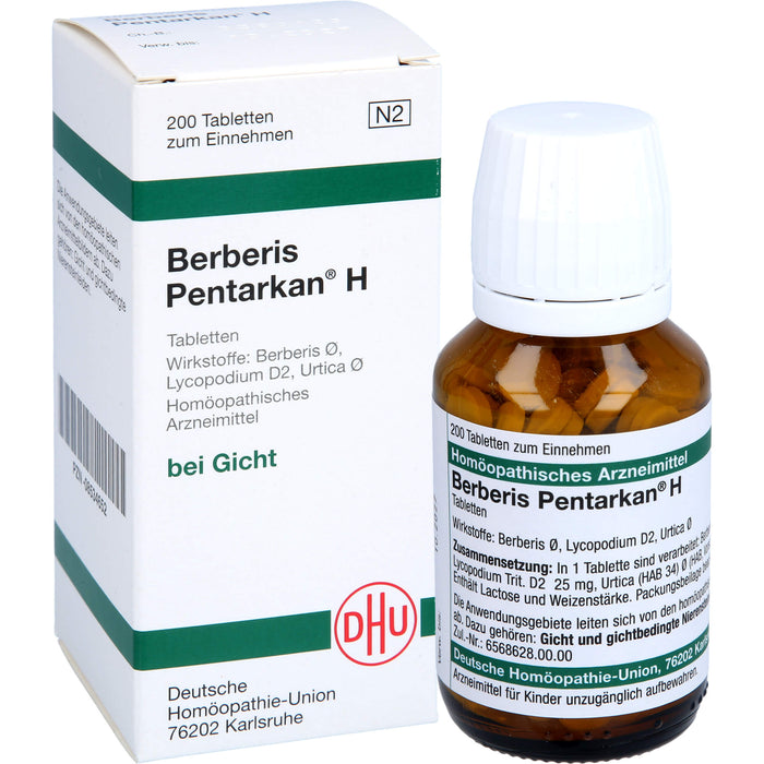 DHU Berberis Pentarkan H Tabletten, 200 pcs. Tablets