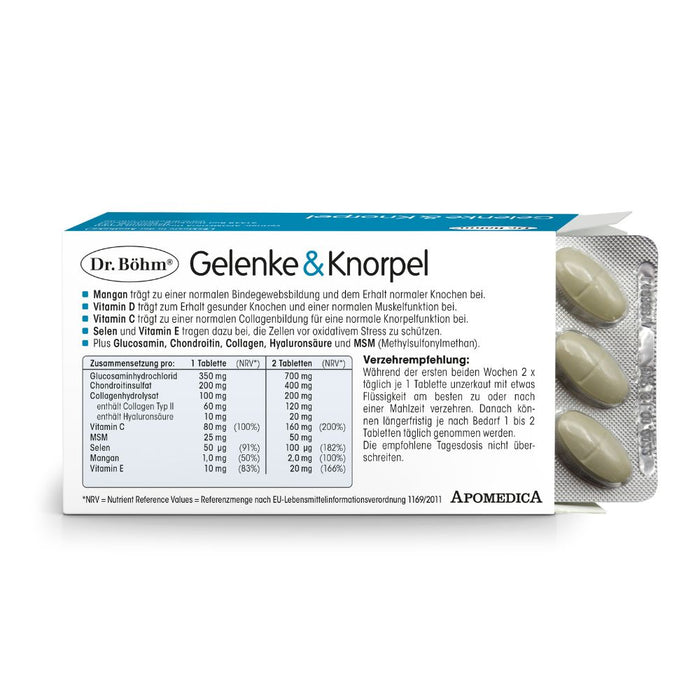 Dr Böhm Gelenke & Knorpel Tabletten, 120 pc Tablettes