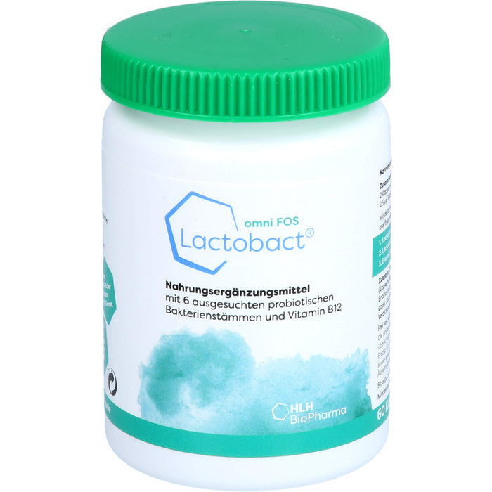 Lactobact omni FOS Kapseln - Die einzigartige Kombination aus der Chlorella vulgaris Alge und Probiotikum, 60 pcs. Capsules