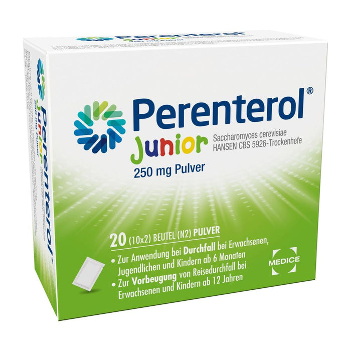 Perenterol Junior 250 mg Pulver bei Durchfall, 20 pc Sachets