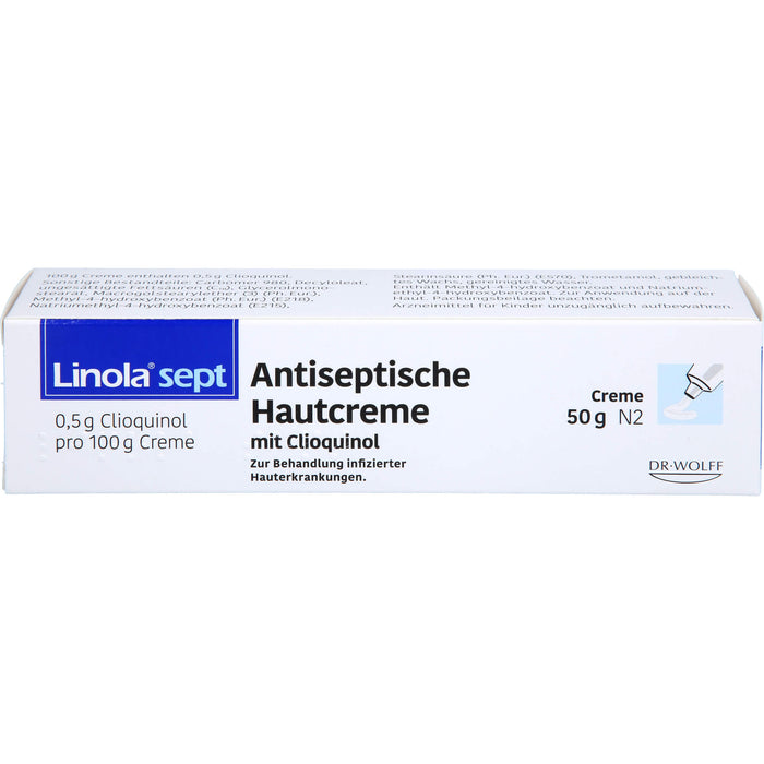 Linola sept Antiseptische Hautcreme mit Clioquinol, 50 g CRE