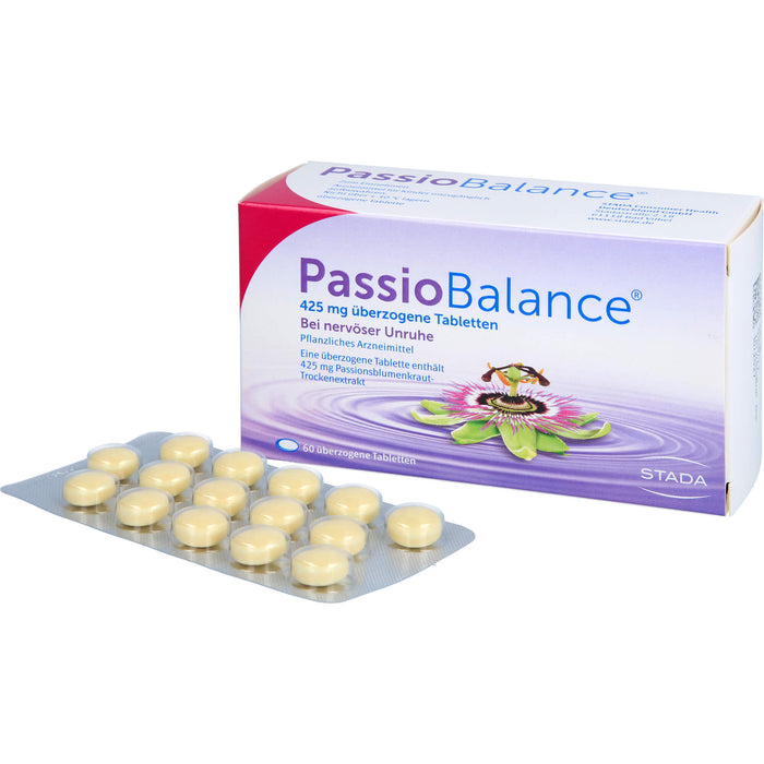 PassioBalance bei nervöser Unruhe überzogene Tabletten, 60 pcs. Tablets