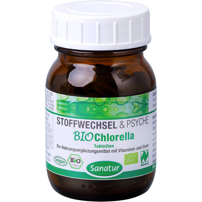 Sanatur Bio Chlorella Tabletten, 100 pc Tablettes