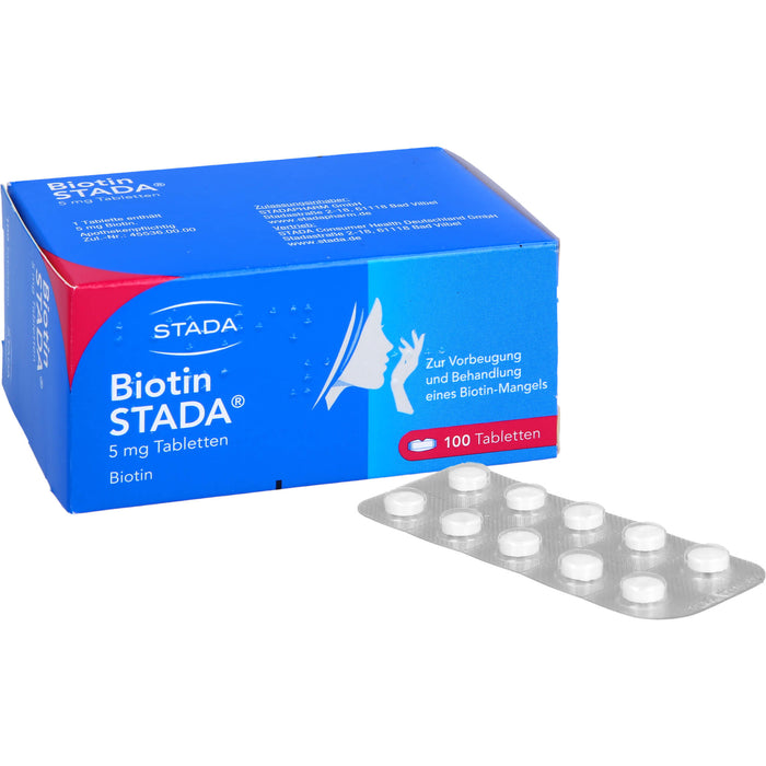 Biotin STADA 5 mg Tabletten, 100 pcs. Tablets