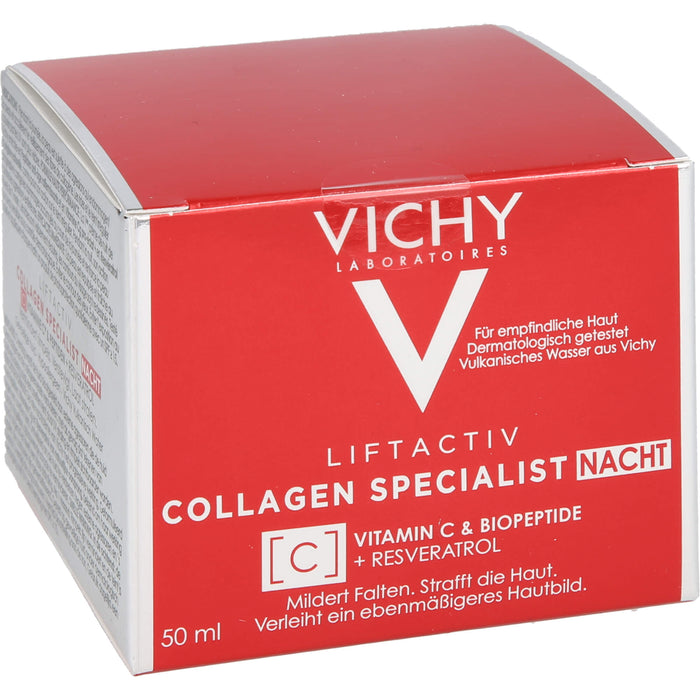 VICHY Liftactiv Collagen Specialist Nacht Anti-Aging Nachtcreme, 50 ml Cream