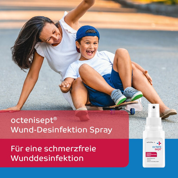 octenisept Wund-Desinfektion Spray - schmerzfreies Antiseptikum zur Behandlung von akuten und chronischen Wunden, schützt vor Wundinfektionen, 50 ml Solution