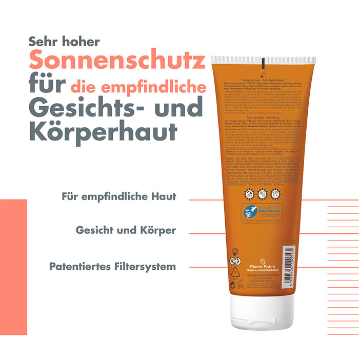 Avène Sonnenmilch SPF 50+, 250 ml Crème