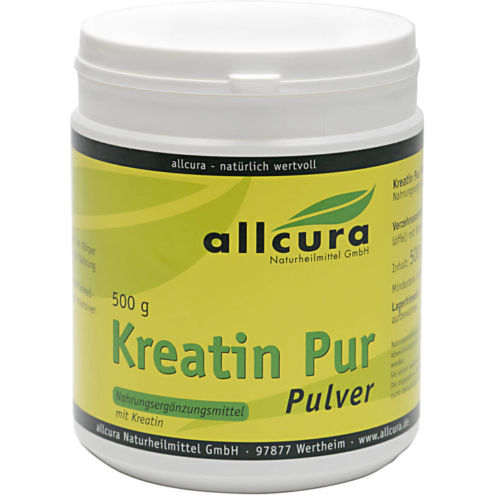 allcura Kreatin pur Pulver, 500 g Powder