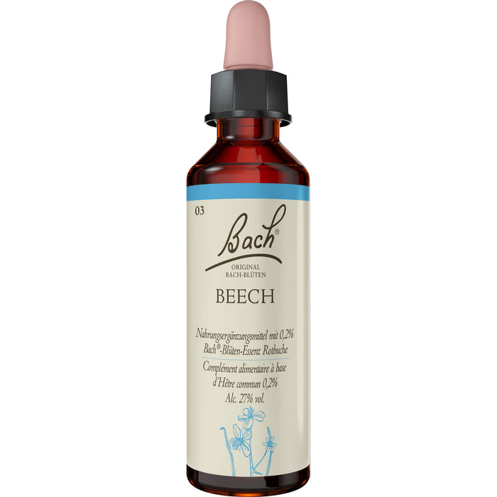 Bach Original Bach-Blüten Nr. 3 Beech Rotbuche Tropfen, 20 ml Lösung