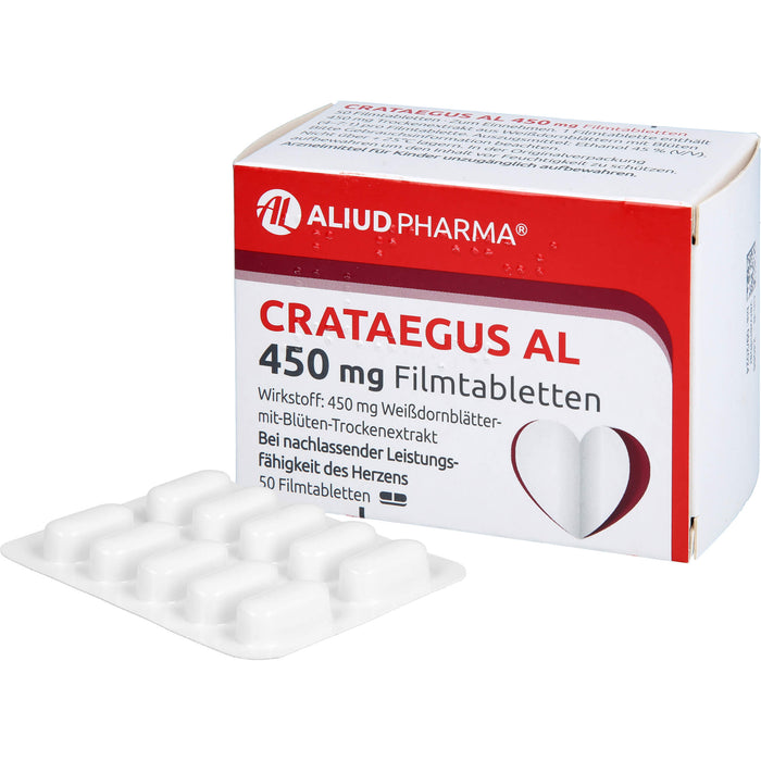 Crataegus AL 450 mg Filmtabletten, 50 St. Tabletten