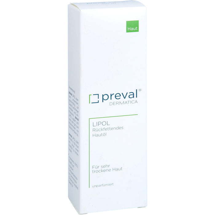 preval Lipol rückfettendes Hautöl für sehr trockene Haut, 100 ml Oil