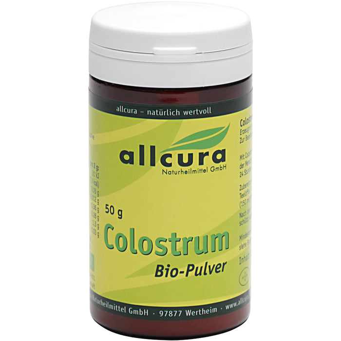 allcura Colostrum Bio-Pulver, 50 g Poudre