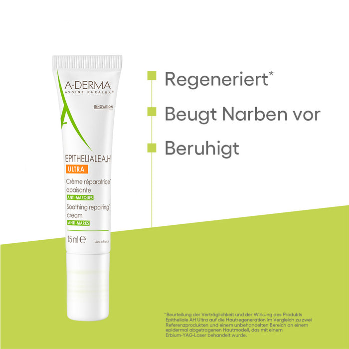 A-DERMA EPITHELIALE A.H ULTRA beruhigende regenerierende Creme, 15 ml Cream