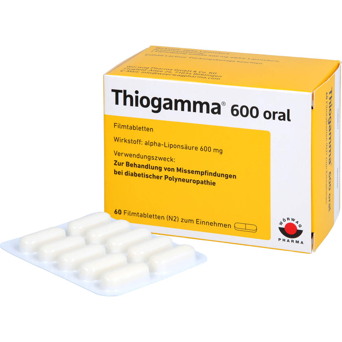 Thiogamma 600 oral Filmtbl., 60 pcs. Tablets