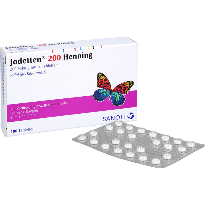 Jodetten 200 Henning, 200 Mikrogramm, Tabletten, 100 St. Tabletten