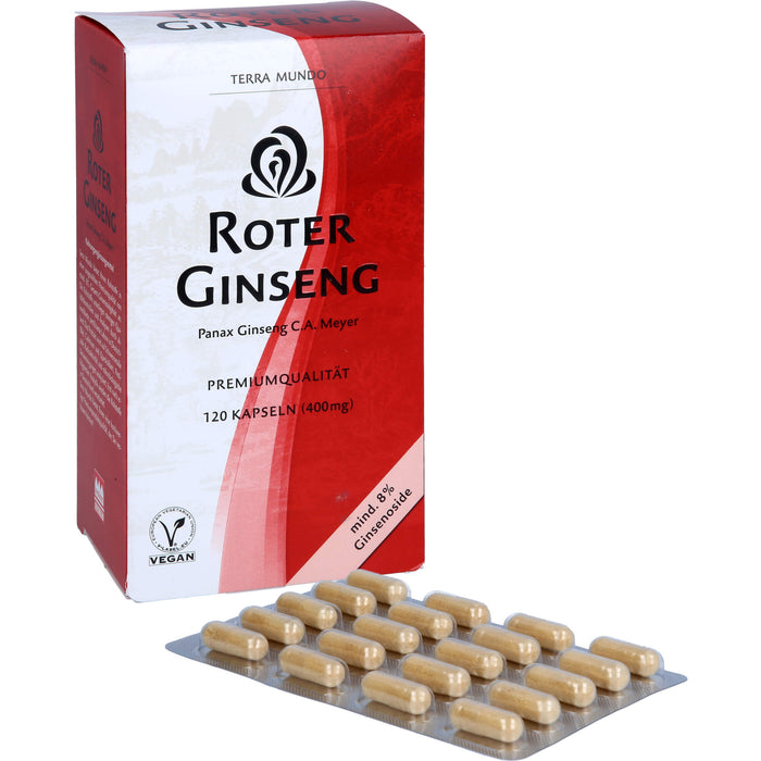 Roter Ginseng 400mg 8% von Terra Mundo, 120 St KAP