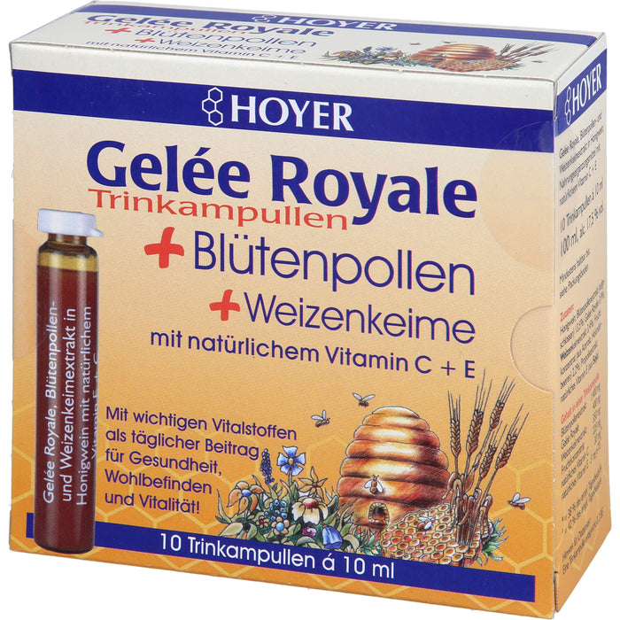 HOYER Gelée Royale Trinkampullen, 10 pcs. Ampoules