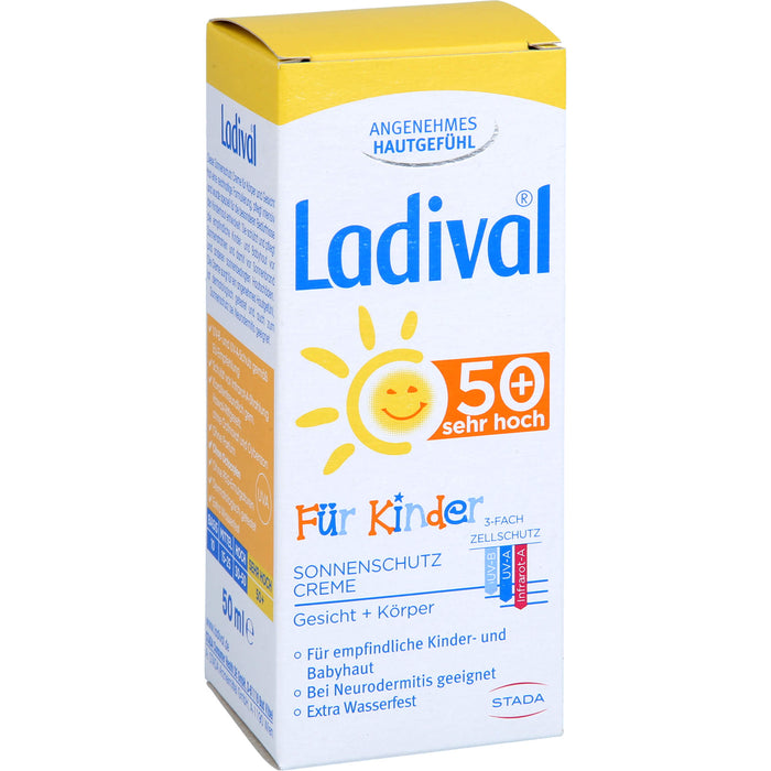 Ladival für Kinder LSF 50+ Sonnenschutz-Milch, 50 ml Cream