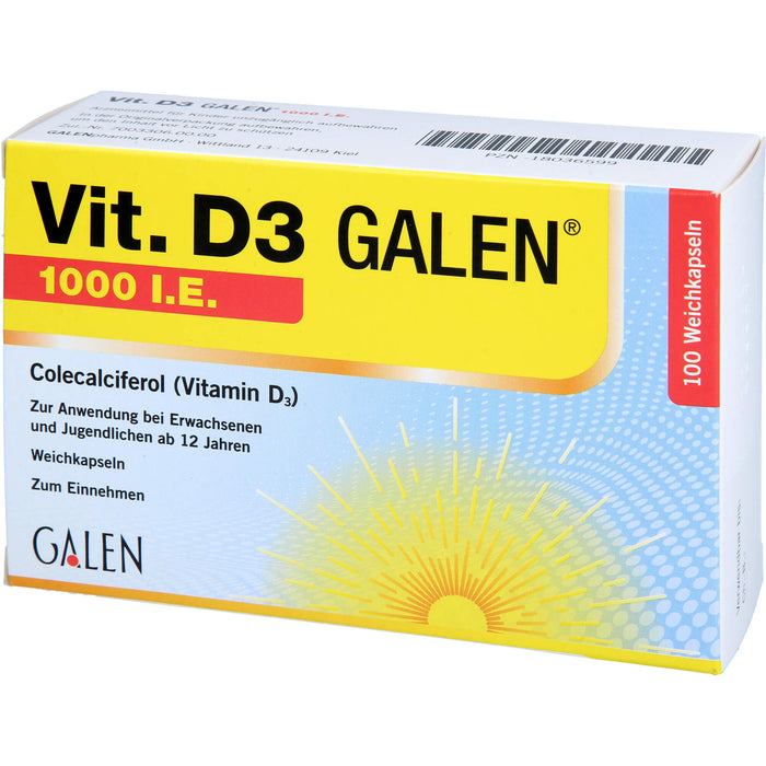 Vit. D3 Galen 1000ie, 100 St WKA