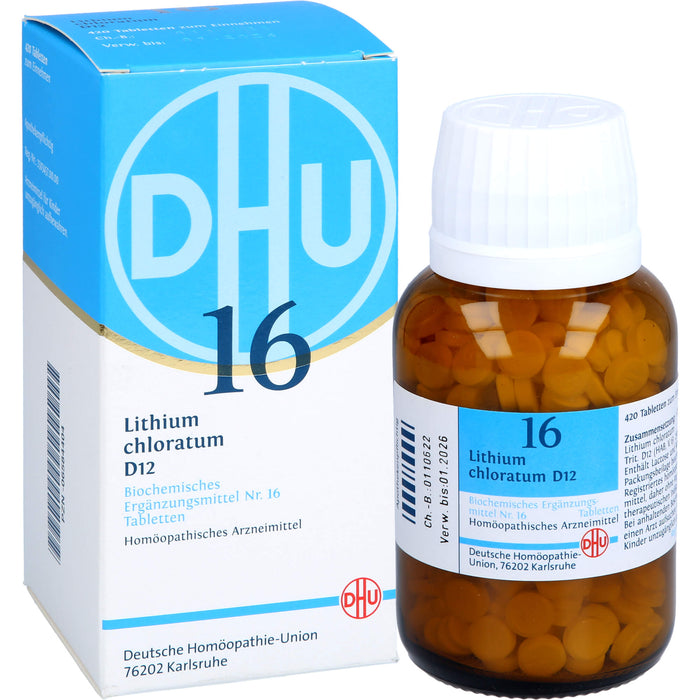 DHU Schüßler-Salz Nr. 16 Lithium chloratum D12 Tabletten, 420 St. Tabletten