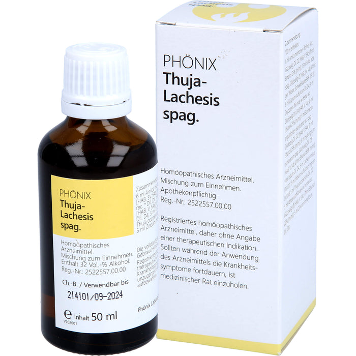 PHÖNIX Thuja-Lachesis spag. Mischung, 50 ml Lösung