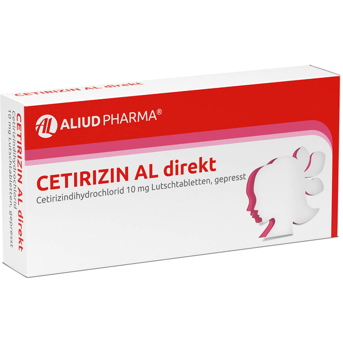 Cetirizin AL direkt 10 mg Lutschtabletten bei Allergien, 7 pc Tablettes